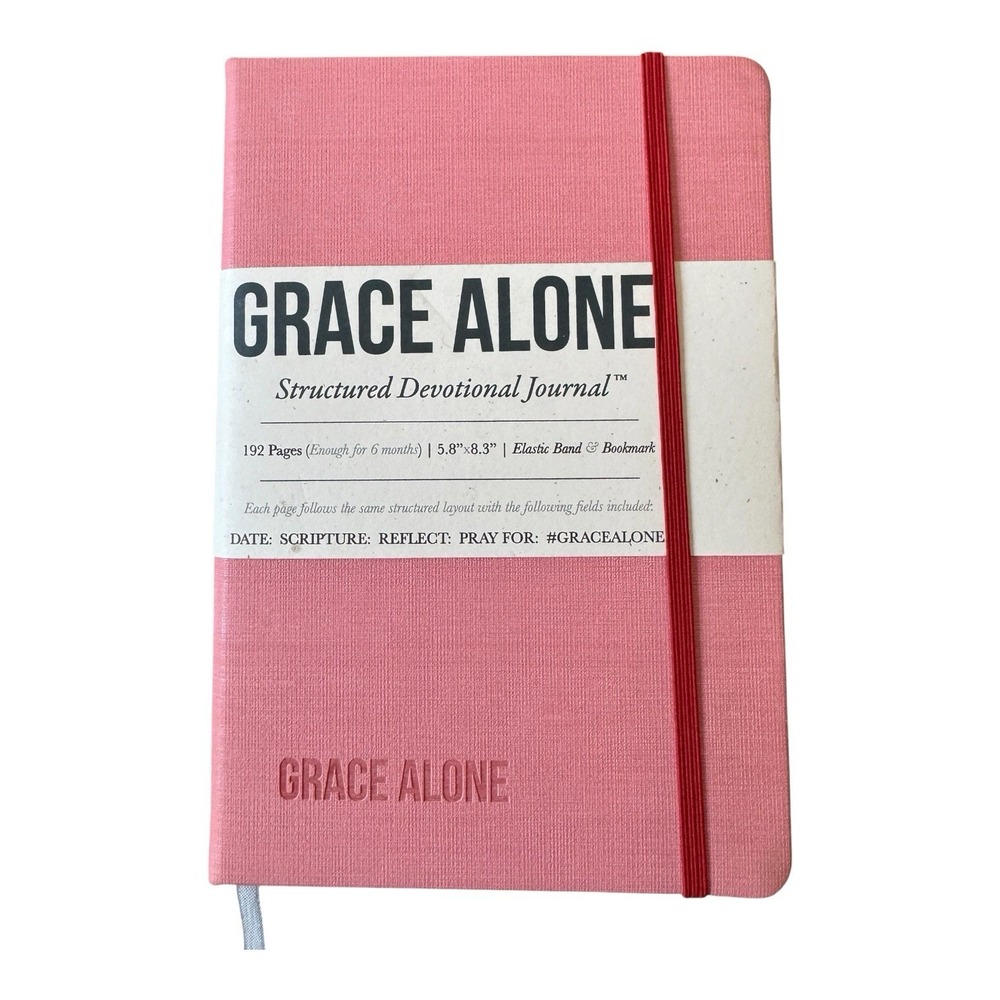 Grace Alone Structured Devotional Journal Pink Hardcover GND Unused Christian
